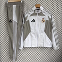 25-26 Real Madrid White Windbreaker