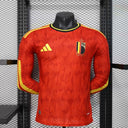 Maillot Belgique 2026 Domicile Player Version Manches Longues – Coupe du Monde