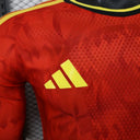 Maillot Belgique 2026 Domicile Player Version Manches Longues – Coupe du Monde