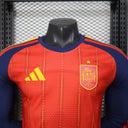 Maillot Espagne 2026 Domicile Player Version Manches Longues – Coupe du Monde