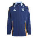 25-26 Real Madrid Navy Blue Windbreaker Jacket